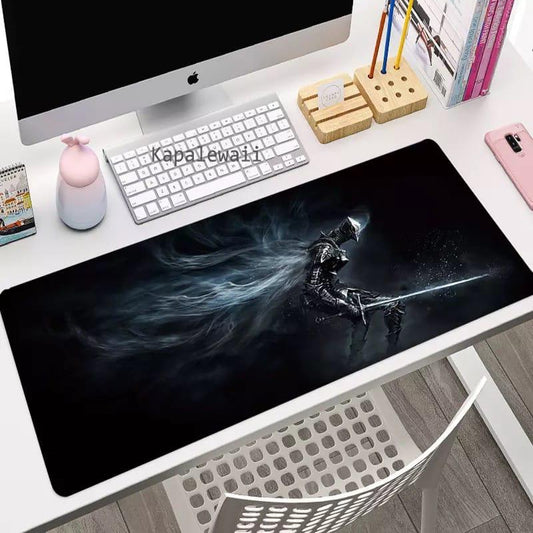 Mouse Pad Gamer Caballero Blanco M44